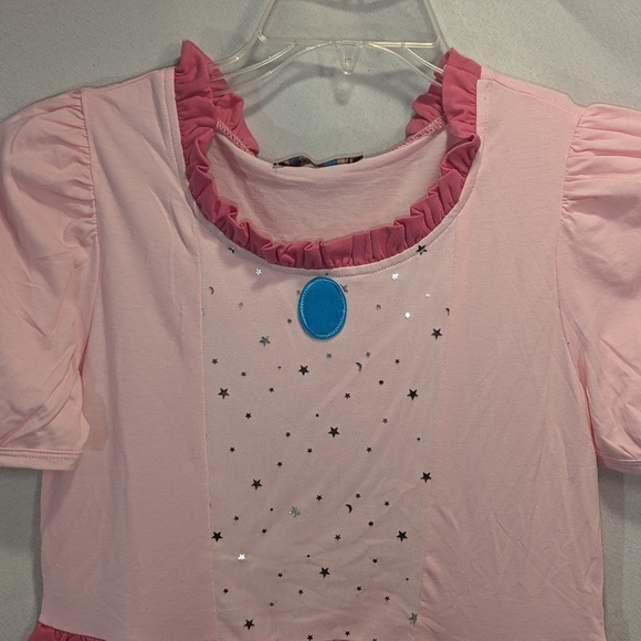 New girl princess peach inspired dress Halloween costume size 2 4 6 8 10 12 14 - Picture 5 of 6